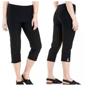 LauRie 36 Gabriella Regular Trouser Black Crop Pants Stretch XS S Equestrian